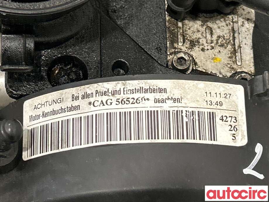 Motor diesel til Audi A4 2007-2014 (Type IV) (B8) (B8) (AUDI|03L100090F|CAGA|03L100036C)