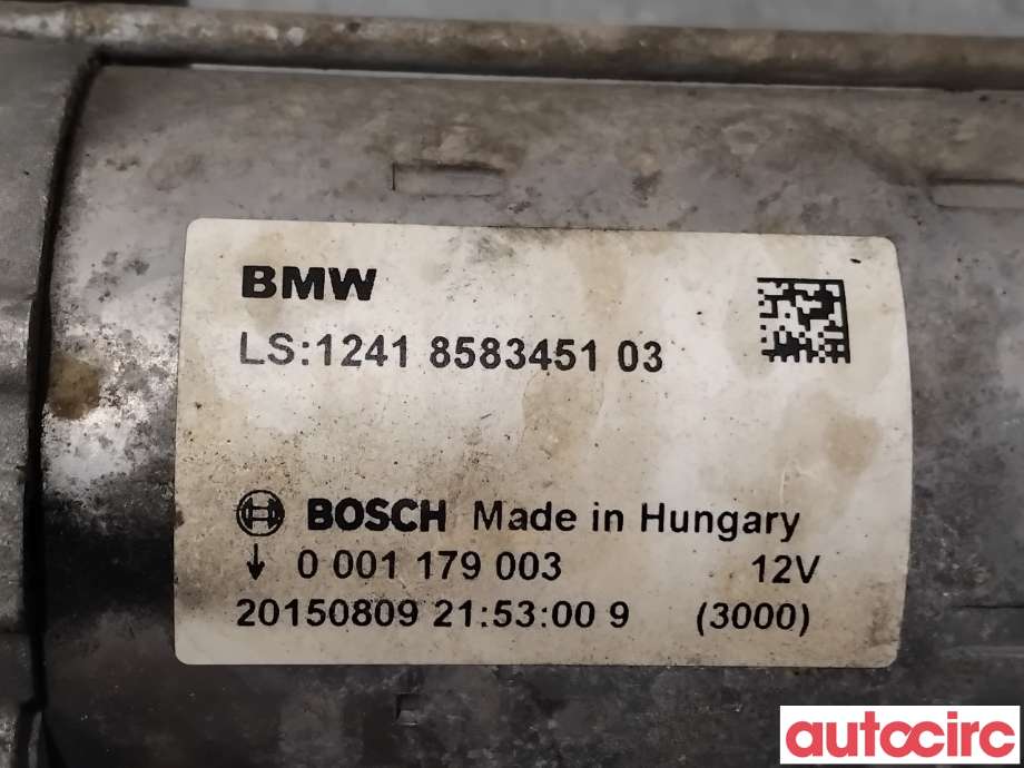 Starter diesel til BMW 3-Serie 2012-2018 (F30/F31/F34) (F30/F31/F34) (BMW|12418583451|0001179003)