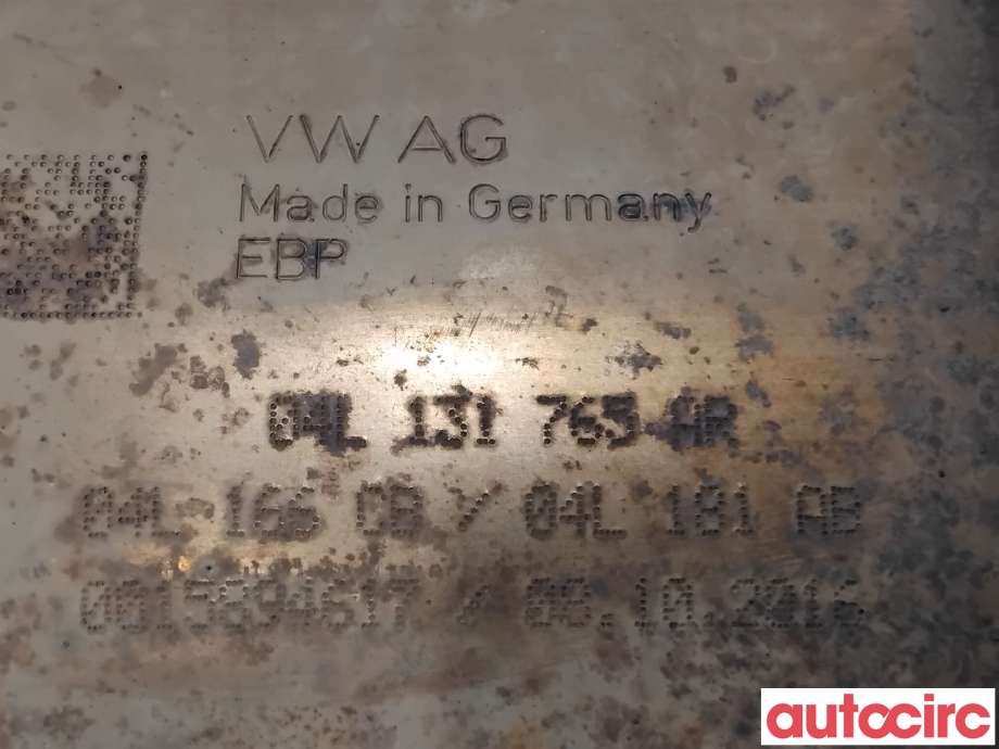 Partikkelfilter til VW Tiguan 2016-2020 (Type II, Fase 1)  (VOLKSWAGEN|04L131602MX|04L166CB|04L131671EX)