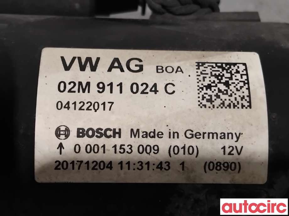 Starter diesel til VW Caddy 2015-2020 (Type III, Fase 3) (VOLKSWAGEN|02M911024CX|0001153009|02M911024C)