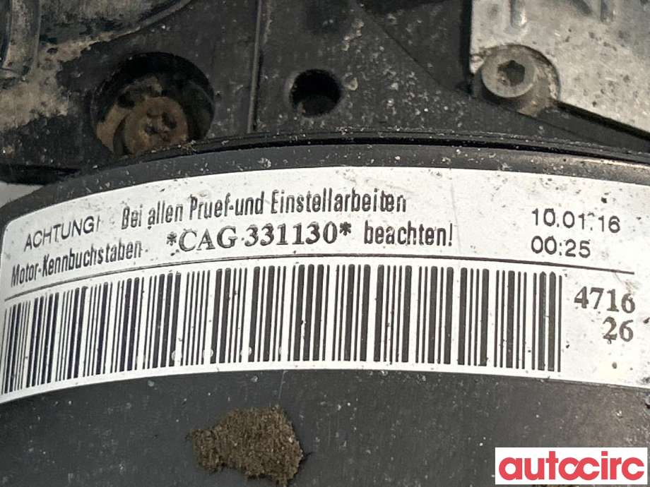 Motor diesel til Audi A4 2007-2014 (Type IV) (B8) (B8) (03L100090F|CAGC|)
