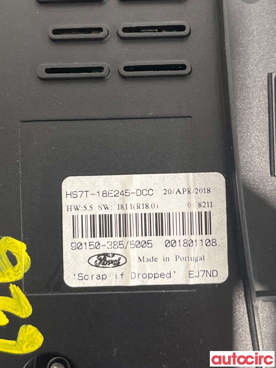 Varmeapparat betjening til Ford Mondeo 2014-2019 (Type V, Fase 1)  (FORD|2215664||HS7T-18E245-DCC)