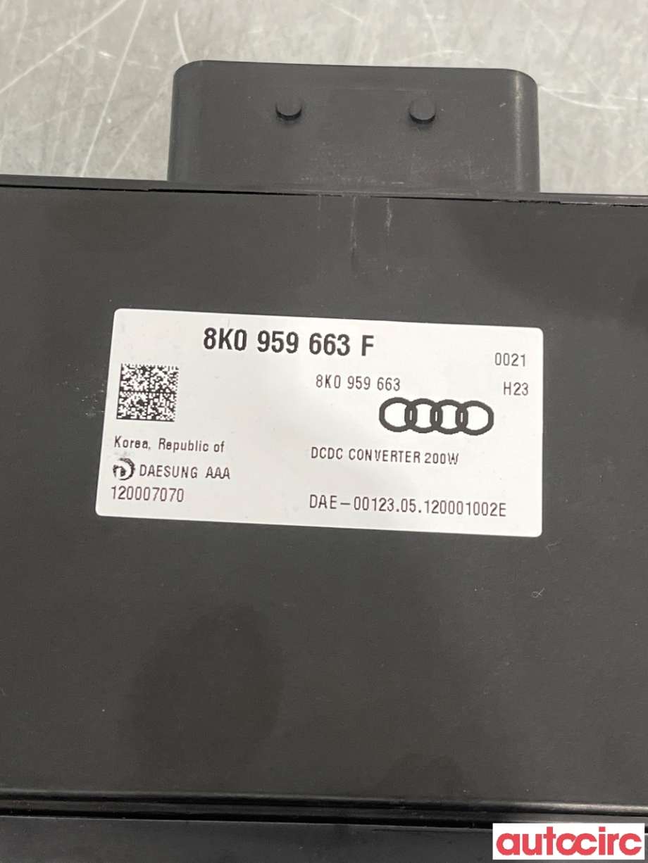 Styreenhet diverse til Audi A6, Allroad 2012-2014 (Type III, Fase 1) (C7) (C7) (AUDI|8K0959663F|)