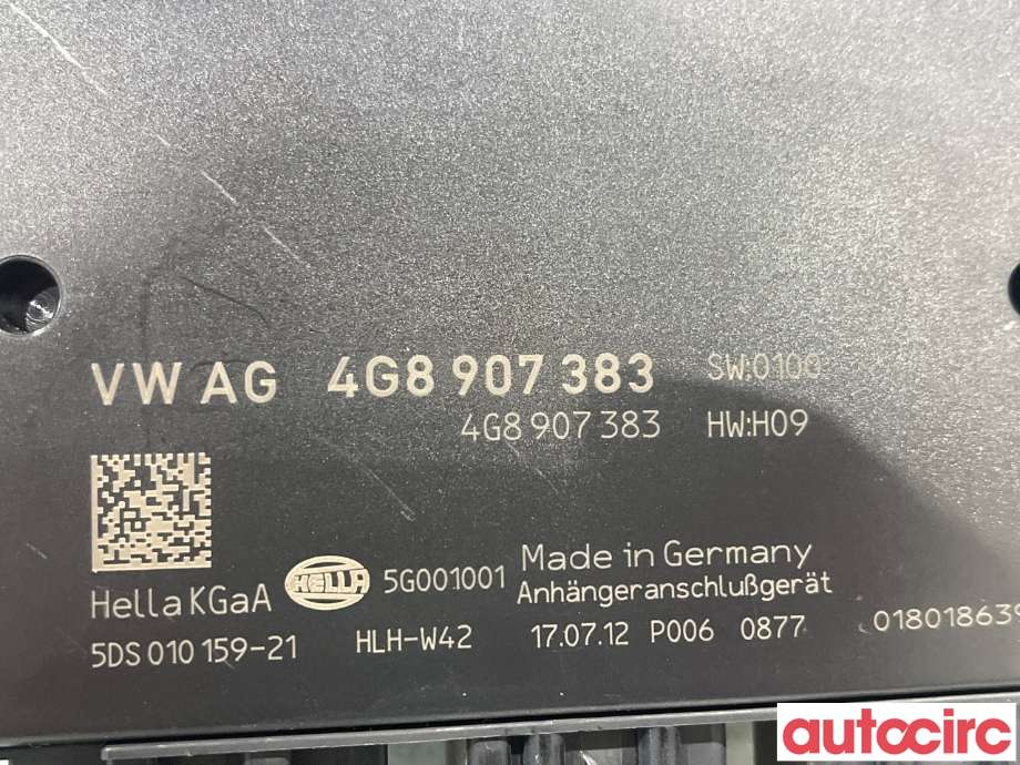 Styreenhet hengerfeste til Audi A6, Allroad 2012-2014 (Type III, Fase 1) (C7) (C7) (AUDI|4G8907383|5DS010159-21|4H0907383C)