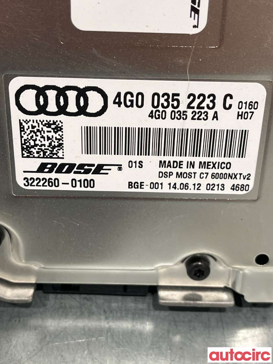 Bilstereo forsterker til Audi A6, Allroad 2012-2014 (Type III, Fase 1) (C7) (C7) (4G0035223C|322260-0110|)