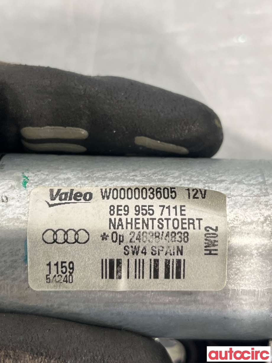 Viskermotor bakrute til Audi Q5 2008-2012 (Type I, Fase 1)  (8R0955711C|W000003605|)