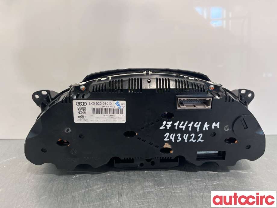 Instrumentpanel til Audi A4 2007-2014 (Type IV) (B8) (B8) (8K0920930D|)