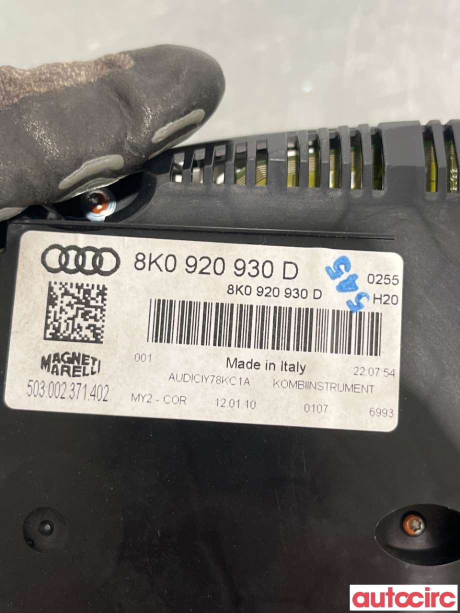 Instrumentpanel til Audi A4 2007-2014 (Type IV) (B8) (B8) (8K0920930D|)