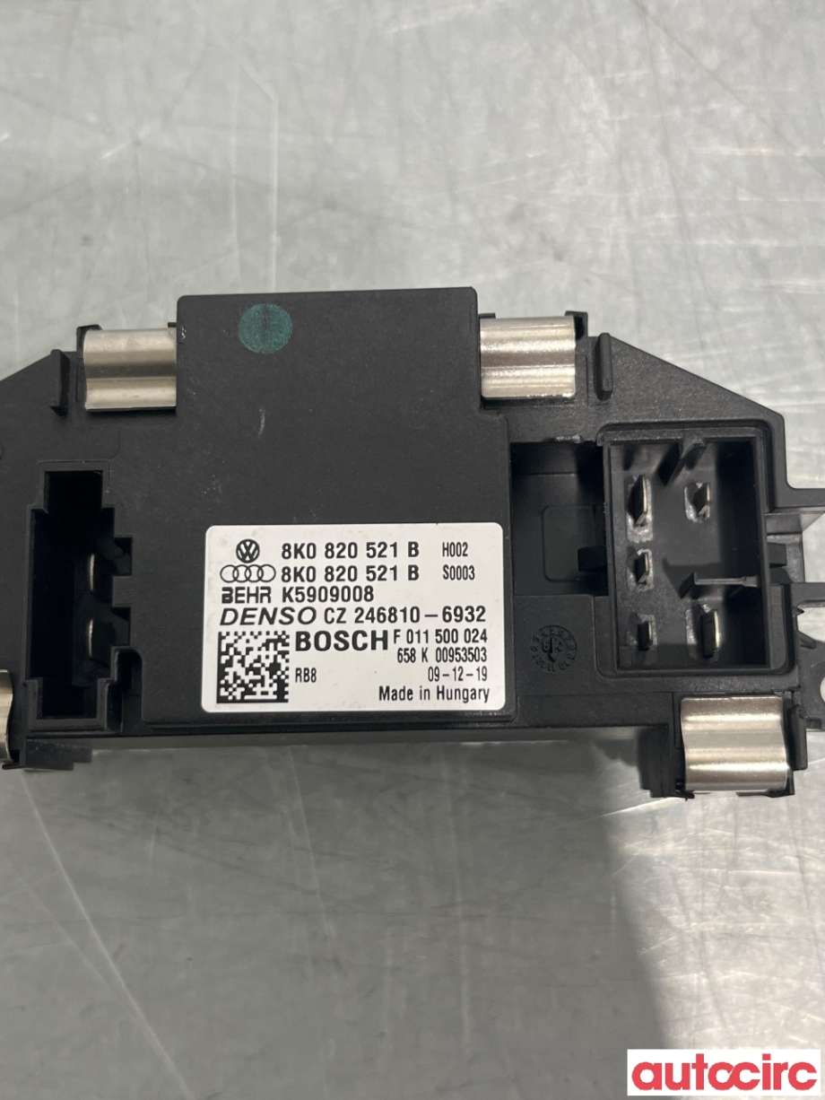 Varmeapparat motstand til Audi A4 2007-2014 (Type IV) (B8) (B8) (AUDI|8K0820521B|F011500024)