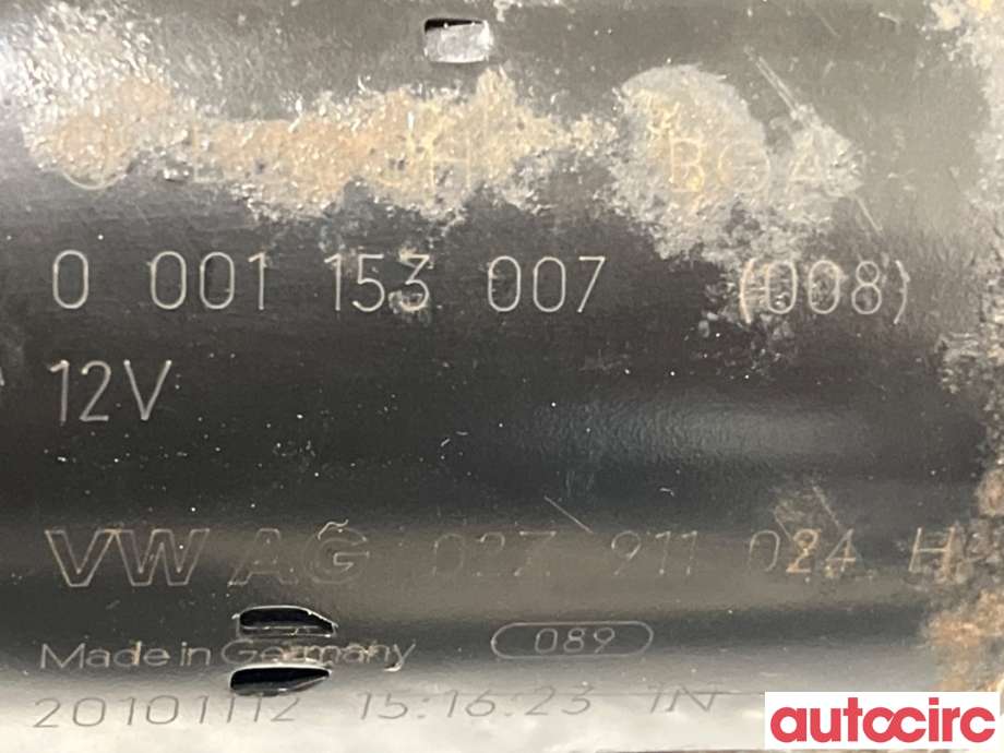 Starter diesel til VW Passat 2011-2015 (B7) (B7) (VOLKSWAGEN|02Z911024HX|0001153007|02Z911024H)