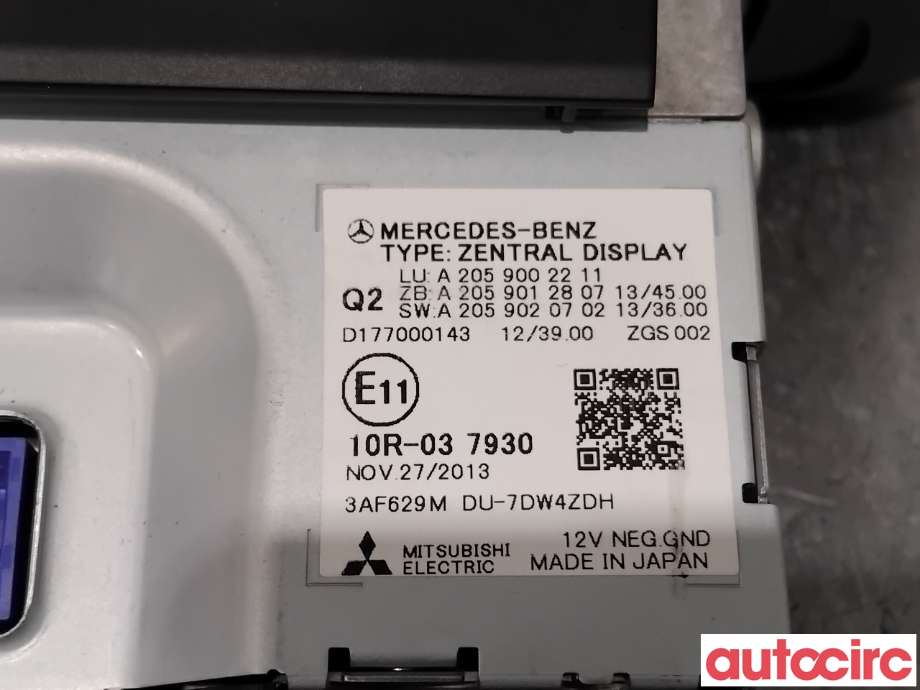 Instrument kjørecomputer til Mercedes C-Klasse 2014-2018 (Fase 1) (W205) (W205) (A2059002211|DU-7DW4ZDH|)