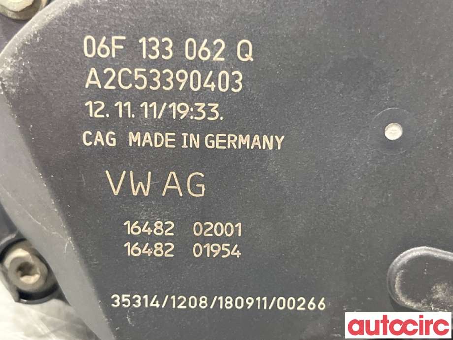 Spjeldhus til VW Golf VI 2008-2012  (VOLKSWAGEN|06F133062AG|A2C53390403|06F133062Q)