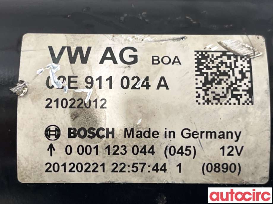 Starter til VW Golf VI 2008-2012  (VOLKSWAGEN|02E911024AX|0001123044|02E911024A)