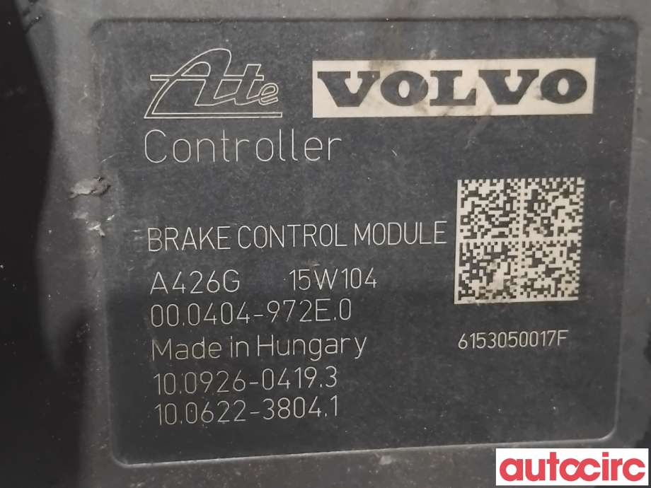 ABS sentral til Volvo V70 2014-2016 (Type III, Fase 2)  (31423349|100926-04193|)