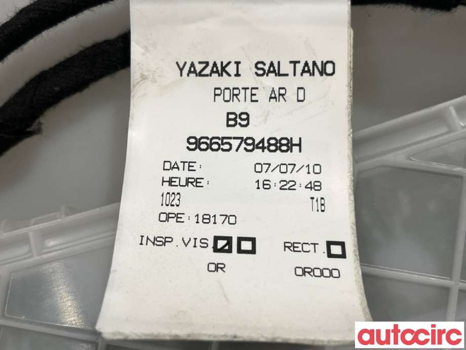 Ledningsnett til Citroën Berlingo 2008-2015 (Type II, Fase 1)  (CITROEN|6559NE||966579488H)