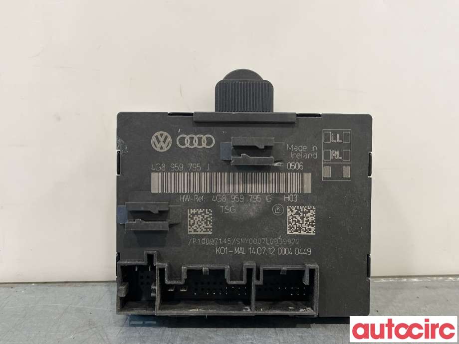 Styreenhet dør venstre foran til Audi A6, Allroad 2012-2014 (Type III, Fase 1) (C7) (C7) (4G8959795D|)