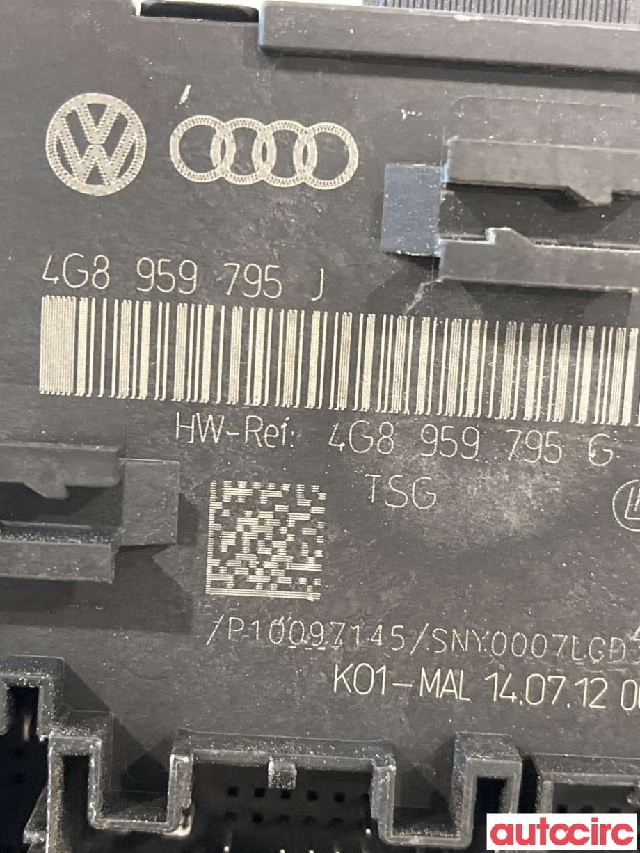Styreenhet dør venstre foran til Audi A6, Allroad 2012-2014 (Type III, Fase 1) (C7) (C7) (4G8959795D|)