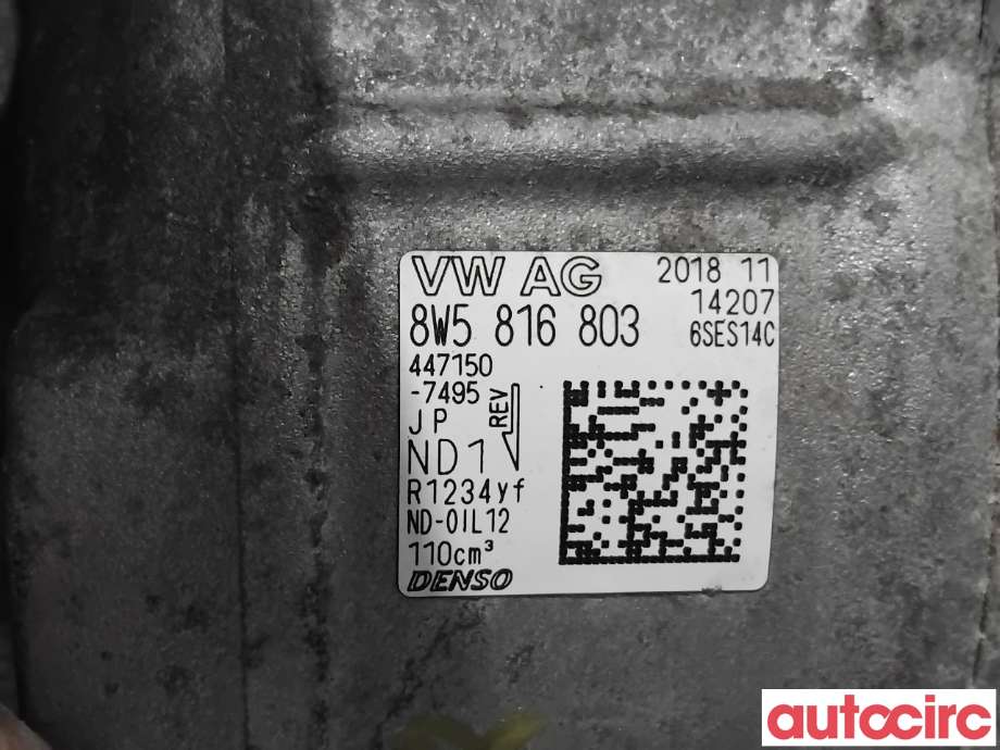Aircondition kompressor til Audi A4 2015-2019 (Type V, Fase 1) (B9) (B9) (4M0816803|447150-7495|)