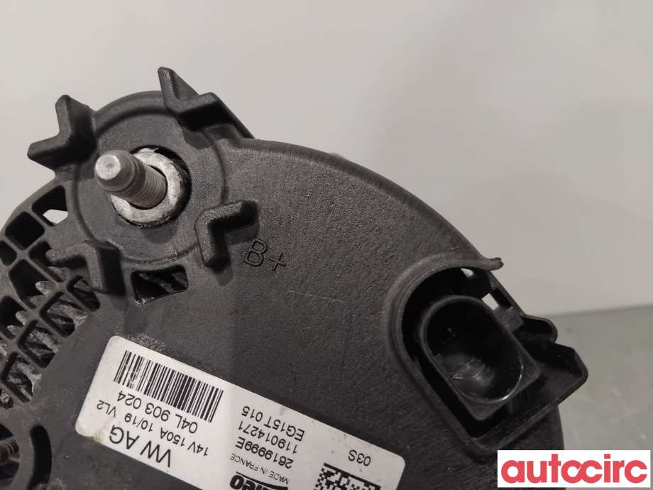 Dynamo til Audi A4 2015-2019 (Type V, Fase 1) (B9) (B9) (AUDI|04L903024X|EG15T015|04L903024)