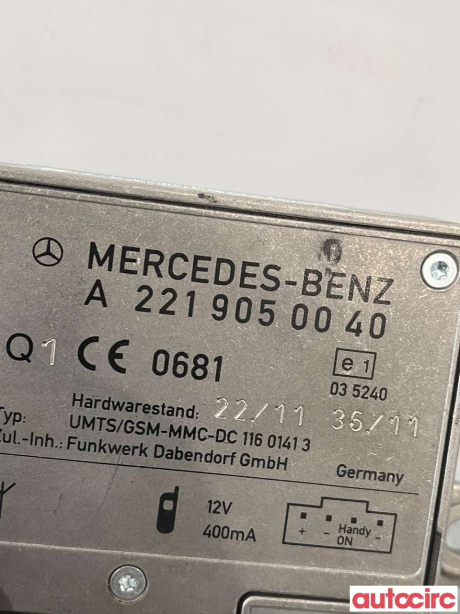 Antenne forsterker til Mercedes ML 2011-2015 (Fase 1) (W166) (W166) (A2219050040|)