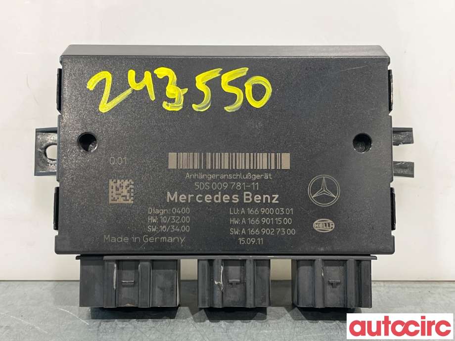 Styreenhet hengerfeste til Mercedes ML, 2011-2015 (Fase 1) (W166) (W166) (A1669000301)