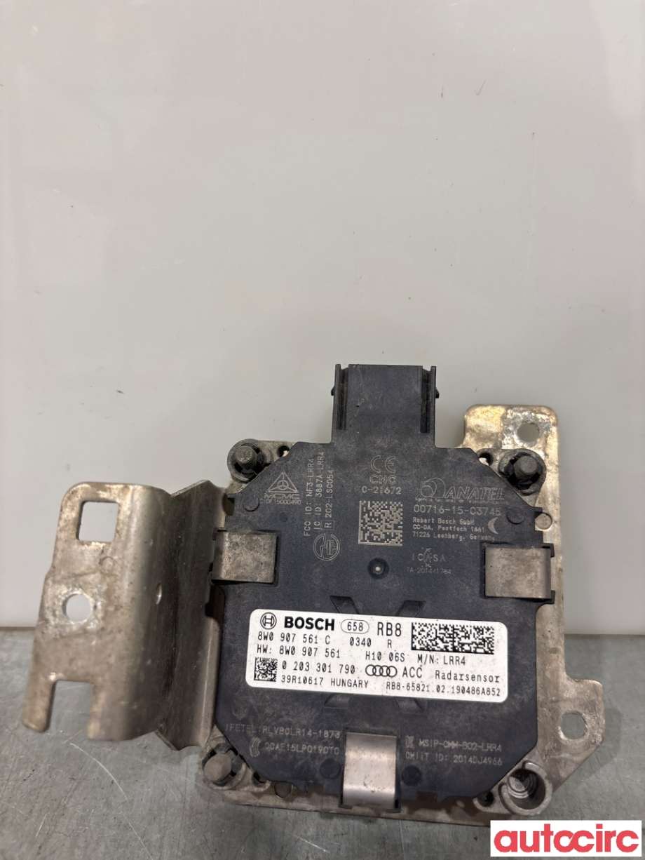 Sensor radar til Audi A4 2015-2019 (Type V, Fase 1) (B9) (B9) (AUDI|8W0907561C|0203301790)