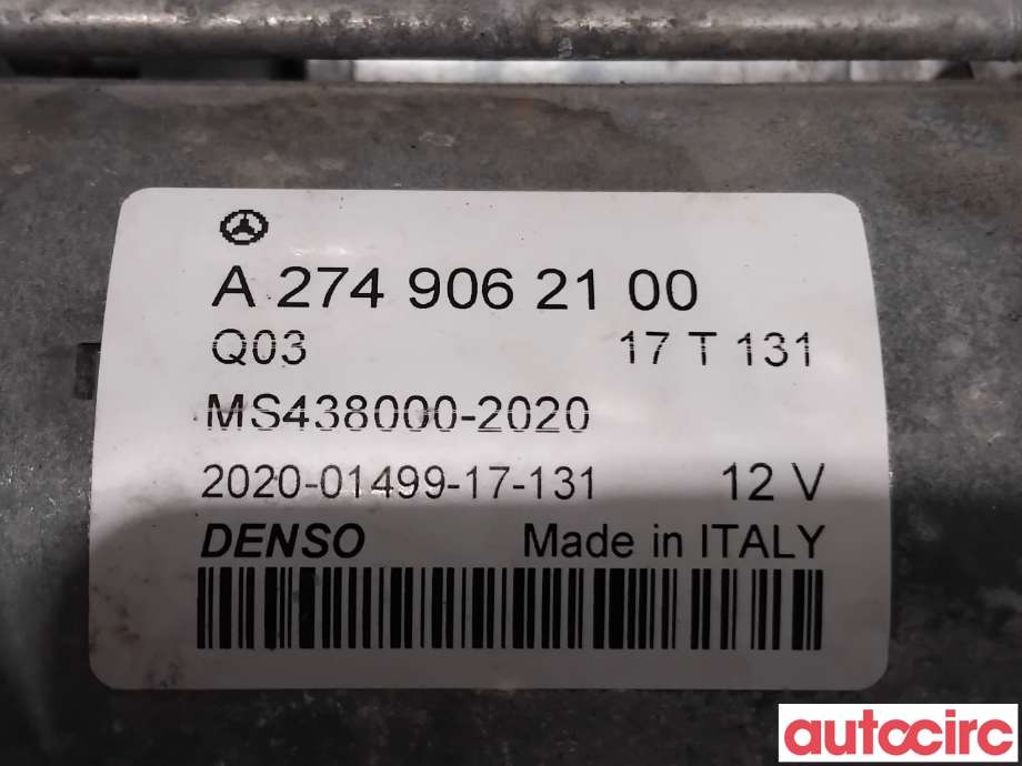 Starter til Mercedes GLC 2015-2022 (X253) (X253) (A2749062100|MS438000-2020|)
