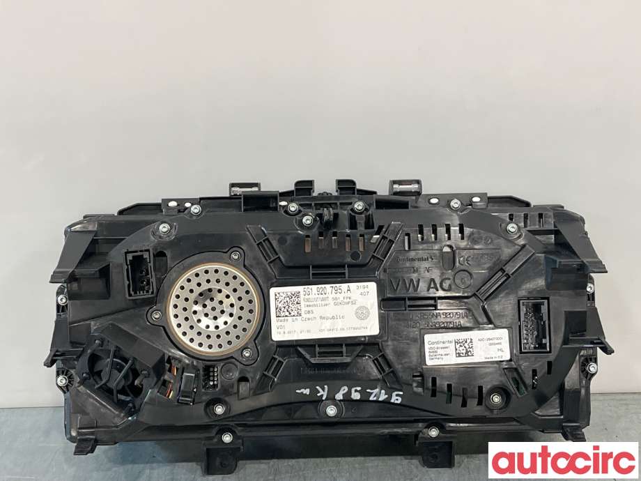 Instrumentpanel til VW e-Golf 2017-2020 (Fase 2)  (5G1920795A|)