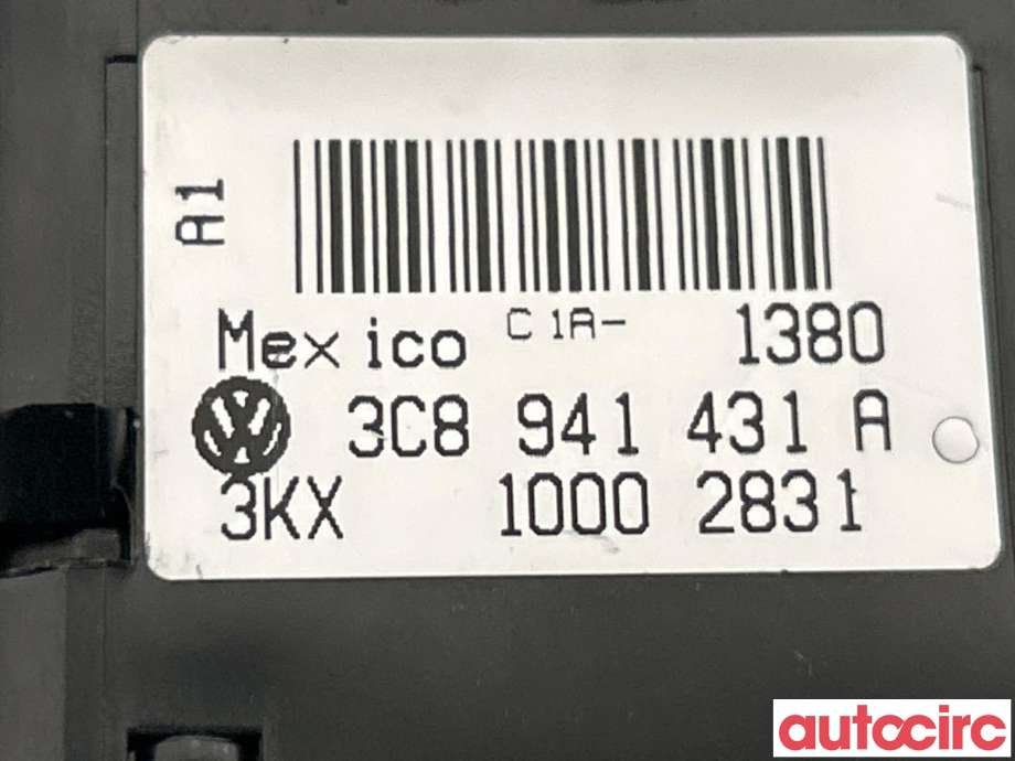 Bryter lys til VW Golf VI 2008-2012  (3C8941431A|)