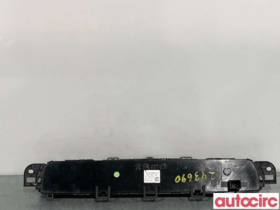Varmeapparat betjening til Peugeot Partner 2019-->> (Type III)  (98340420ZD|)