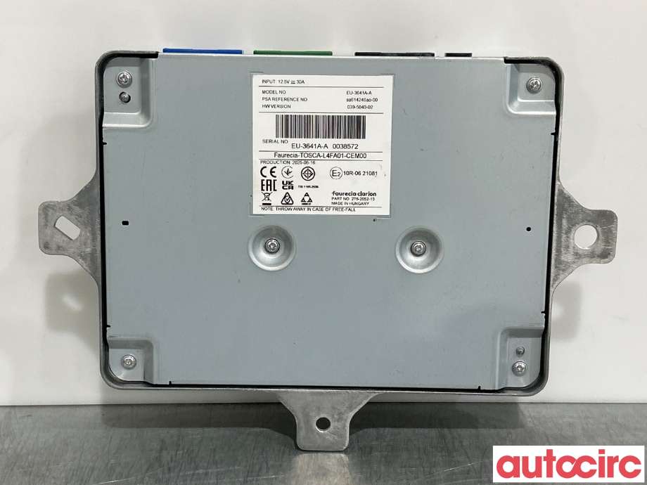 Bilstereo forsterker til Peugeot 3008 2016-->> (Type II) (9861424680|)