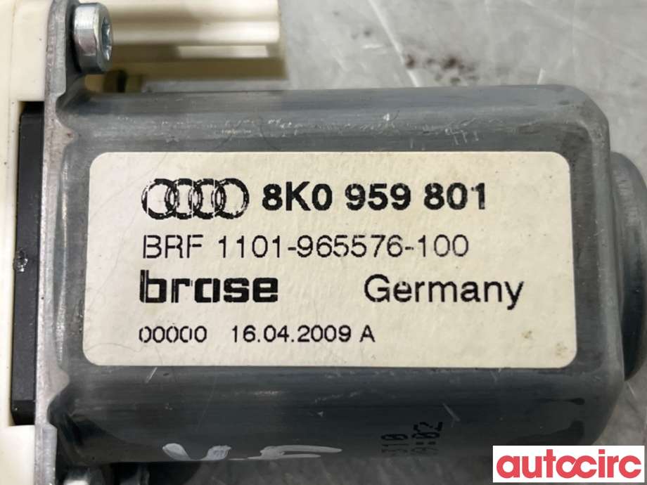 Ruteheis venstre foran til Audi Q5 2008-2012 (Type I, Fase 1)  (AUDI|8T0959801A|1101-965576-100|8K0959801)