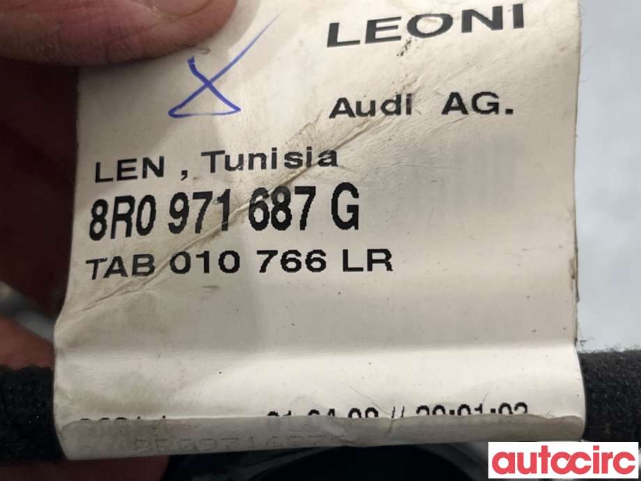 Ledningsnett til Audi Q5 2008-2012 (Type I, Fase 1)  (AUDI|8R0971687G|)