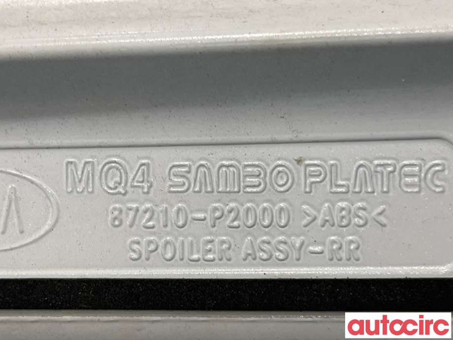 Spoiler bakluke til Kia Sorento 2016-->> Type III  (KIA|87210P2010||87210-P2000)