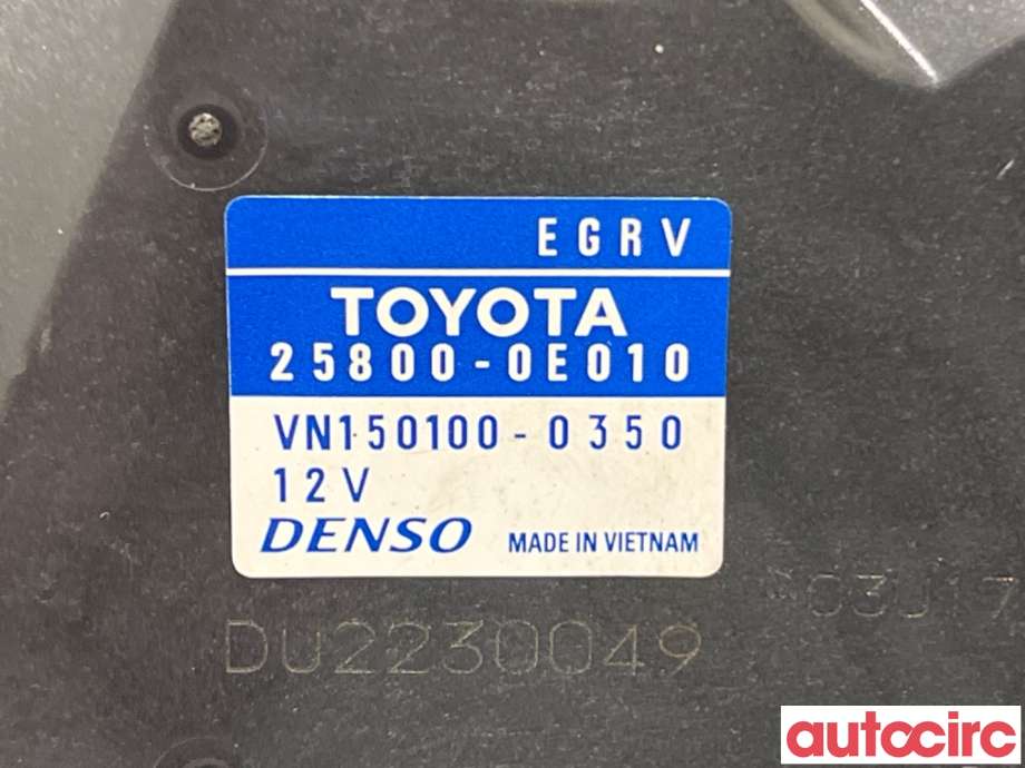 EGR-ventil til Toyota Hilux 2016-2020  (TOYOTA|258000E010|VN150100-0350|25800-0E010)
