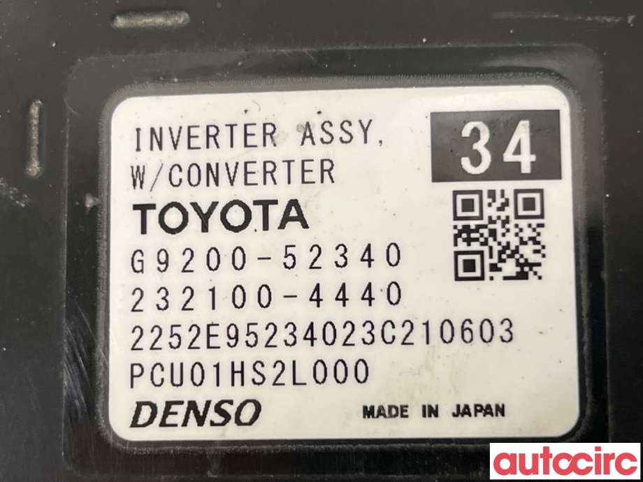 Inverter hybrid til Toyota Yaris Cross (SUV) 2021-->> (TOYOTA|G92A052160|232100-4440|G9200-52340)