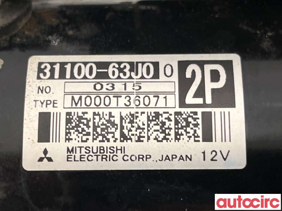 Starter til Suzuki Swift 2005-2010  (SUZUKI|31100-63J00|M000T36071)