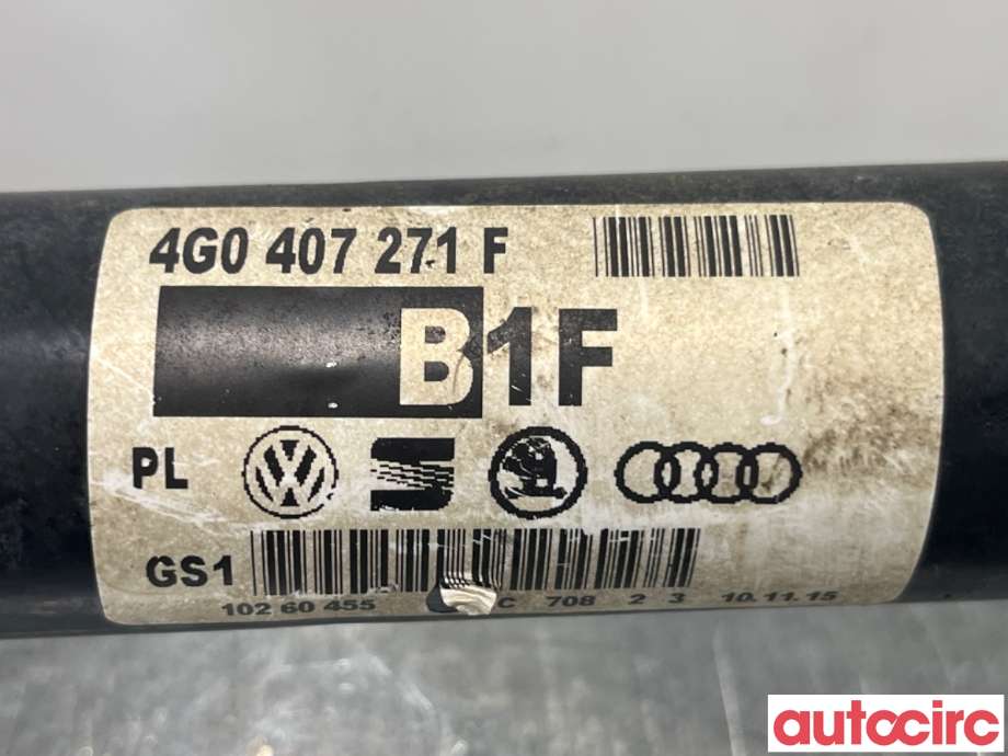 Drivaksel høyre foran til Audi Q5 2012-2017 (Type I, Fase 2)  (AUDI|4G0407271F|B1F)