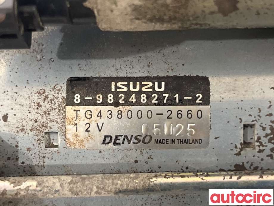 Starter diesel til Isuzu D-Max 2017-2020 (Type II, Fase 2)  (ISUZU|8982482712|TG438000-2660|8-98248271-2)