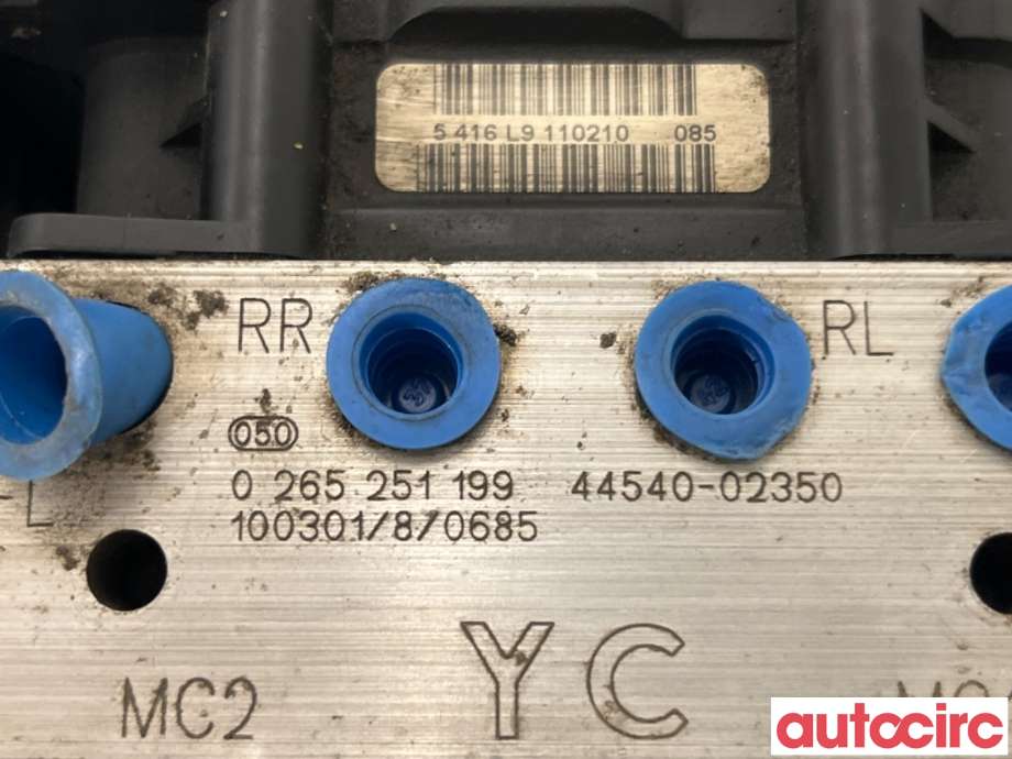 ABS sentral til Toyota Auris 2010-2012 (Type I, Fase 2)  (TOYOTA|4405002590|0265251199|44540-02350)