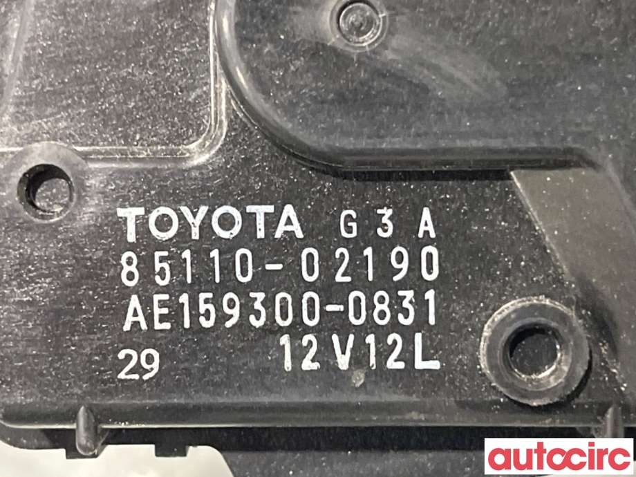 Viskermotor frontrute til Toyota Auris 2010-2012 (Type I, Fase 2)  (TOYOTA|8511002190|AE159300-0831|85110-02190)