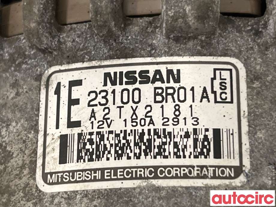 Dynamo til Nissan Qashqai 2010-2014 (Type I, Fase 2)  (NISSAN|23100BR01A|A2TX2181)