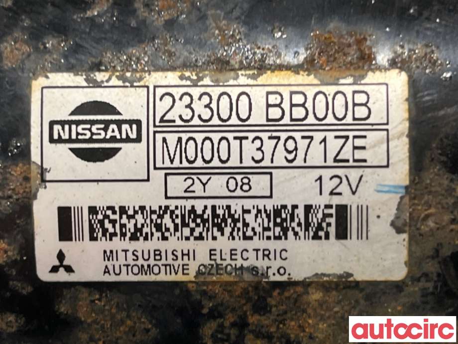 Starter til Nissan Qashqai 2010-2014 (Type I, Fase 2)  (NISSAN|23300BB00B|M000T37971ZE)