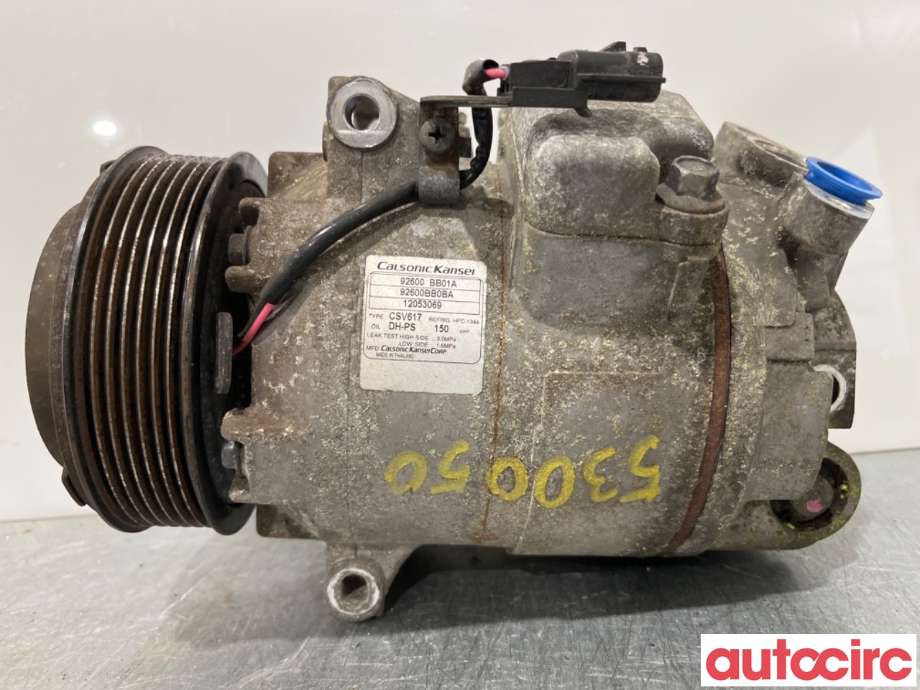 Aircondition kompressor til Nissan Qashqai 2010-2014 (Type I, Fase 2) (NISSAN|92600BB01A|CSV617|92600BB02B)