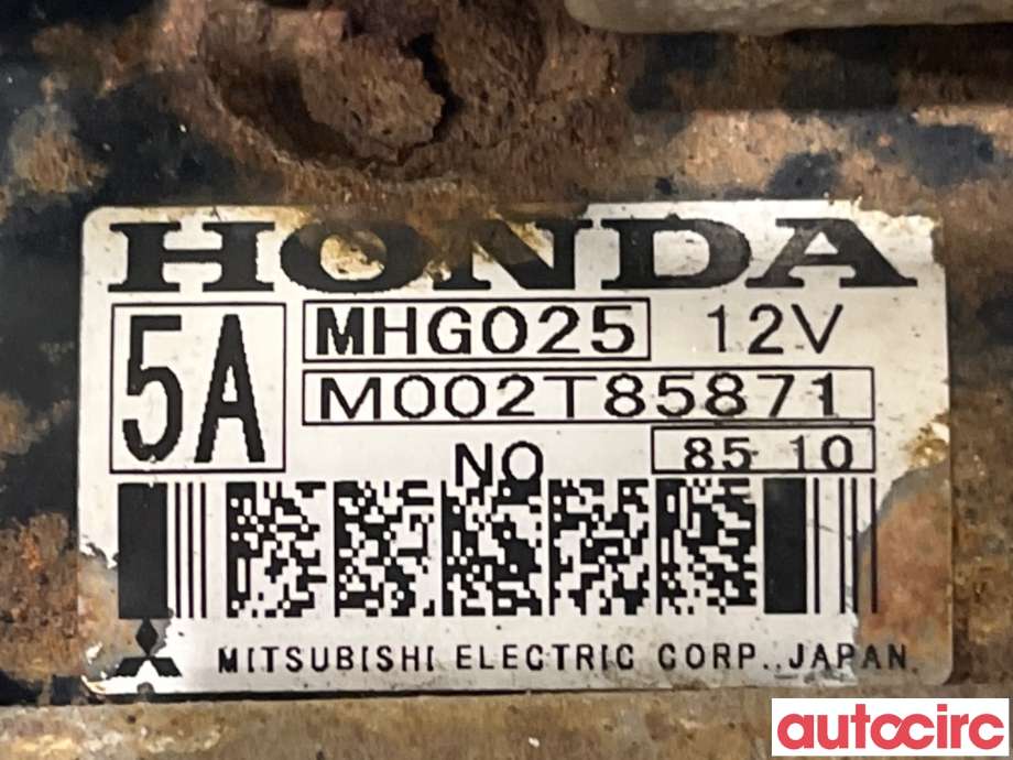 Starter diesel til Honda CR-V 2007-2012 (Type III)  (HONDA|31200-RSR-E01|M002T85871|MHG025)