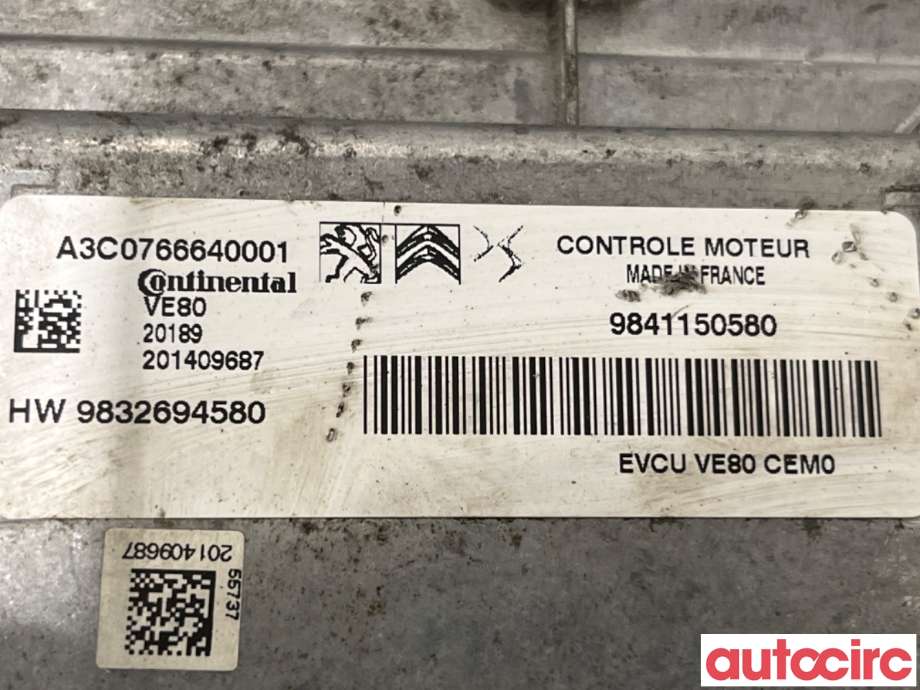 Styreenhet diverse til Peugeot 208 2019-->> (Type II) (PEUGEOT|1659558380|A3C0766640001|9832694580)