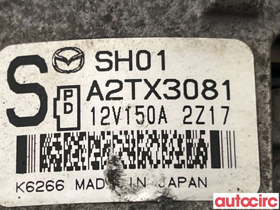 Dynamo til Mazda CX-5 2012-2017 (Type I)  (MAZDA|SH01-18-300A|A2TX3081|SH01)