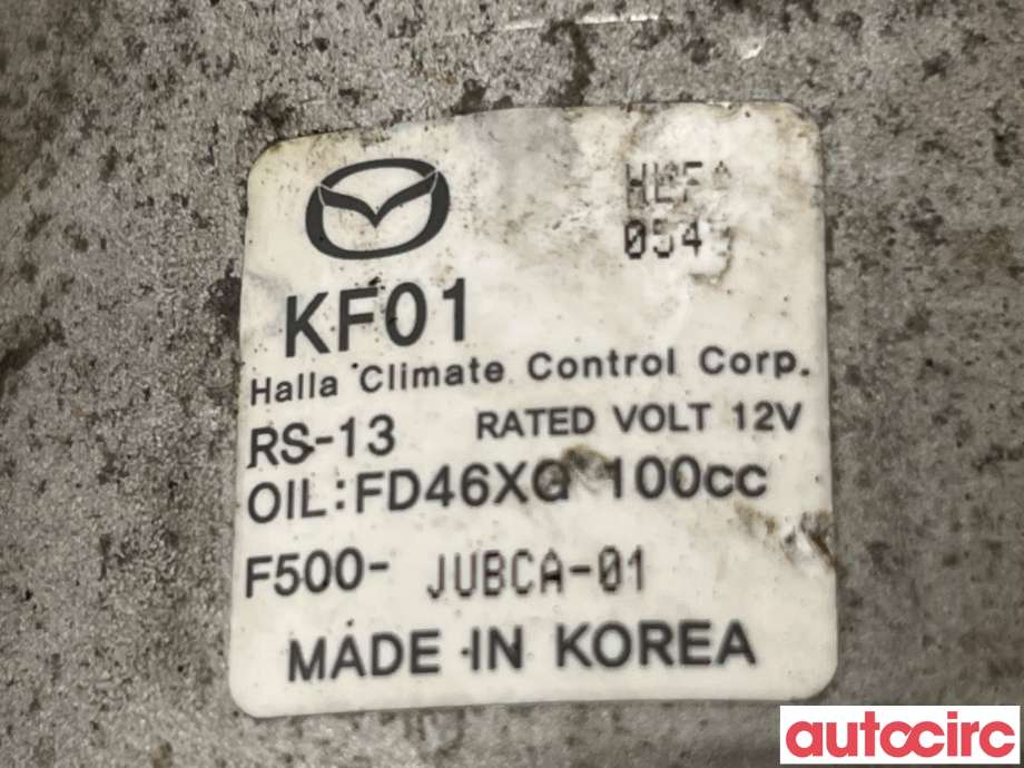 Aircondition kompressor til Mazda CX-5 2012-2017 (Type I)  (MAZDA|KF01-61-450A|F500-JUBCA-01|KF01)
