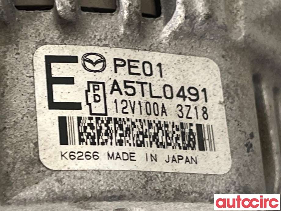 Dynamo til Mazda CX-5 2012-2017 (Type I)  (MAZDA|PE01-18-300|A5TL0491|PE01)