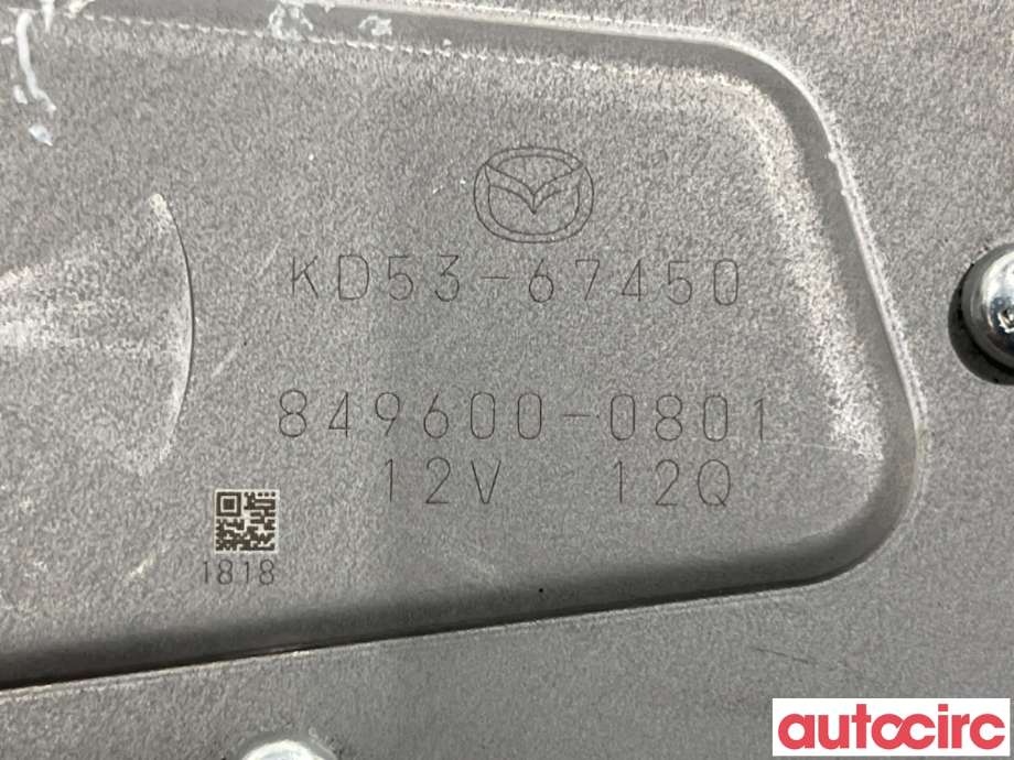 Viskermotor bakrute til Mazda CX-5 2012-2017 (Type I)  (MAZDA|KD53-67-450|849600-0801|KD53-67450)